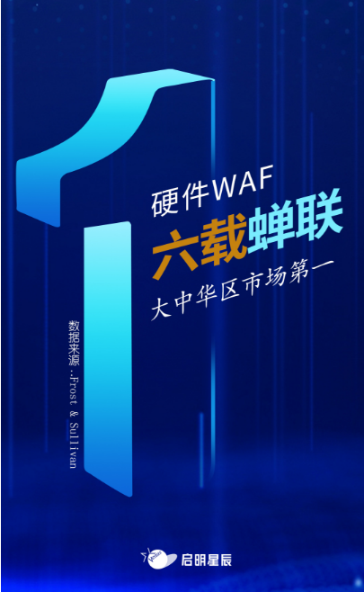 沙利文最新Web应用防火墙报告出炉启明星辰大中华区硬件WAF市场排名第一必一运动